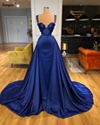 Длинное платье-трапеция для черных девушек, 2021, ярко-синие вечерние платья