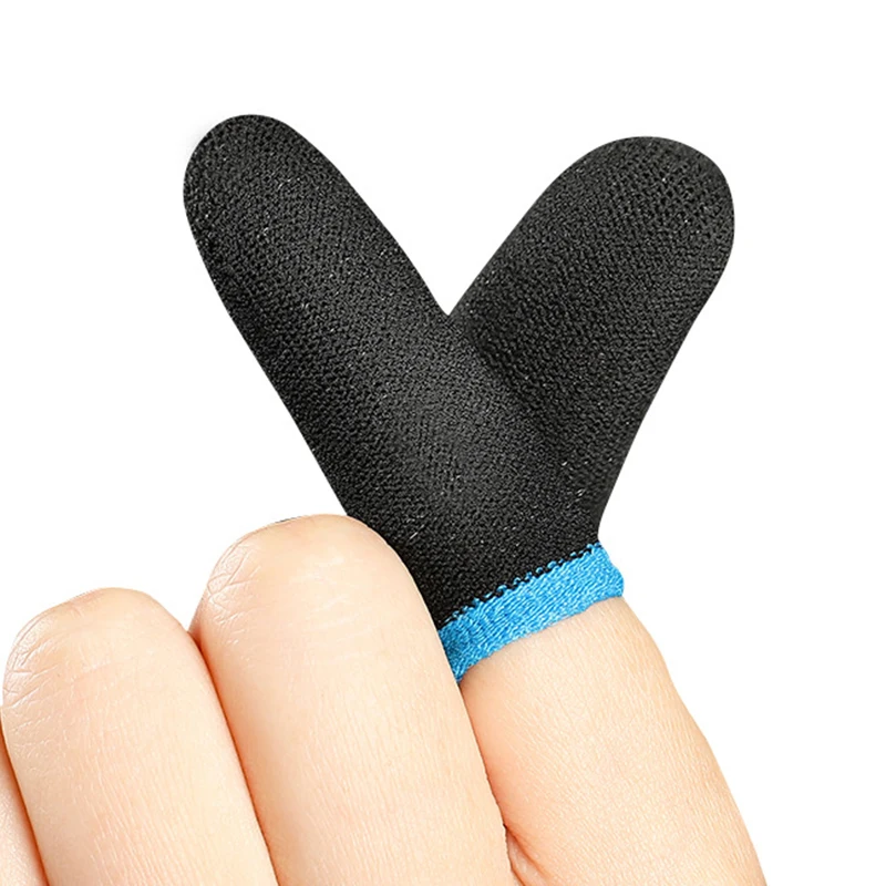 Mobile Game Finger Sleeve for Touching Screen Conductives Fiber Fingertips Sweat-proof Non-slip Universal Finger Cots