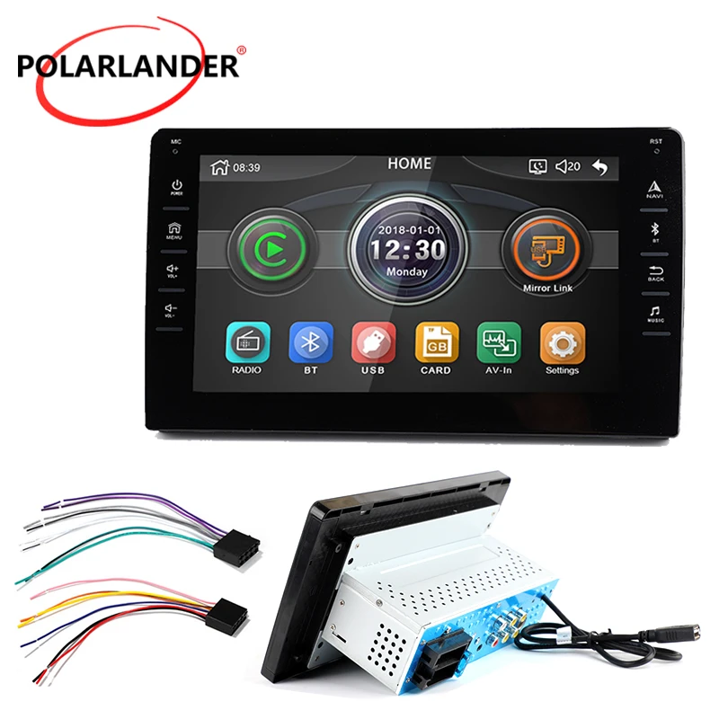 Автомобильное радио 2 DIN 8 дюймов без GPS для Android FM WMA/WAV/FLAC DVR Bluetooth многоязычный