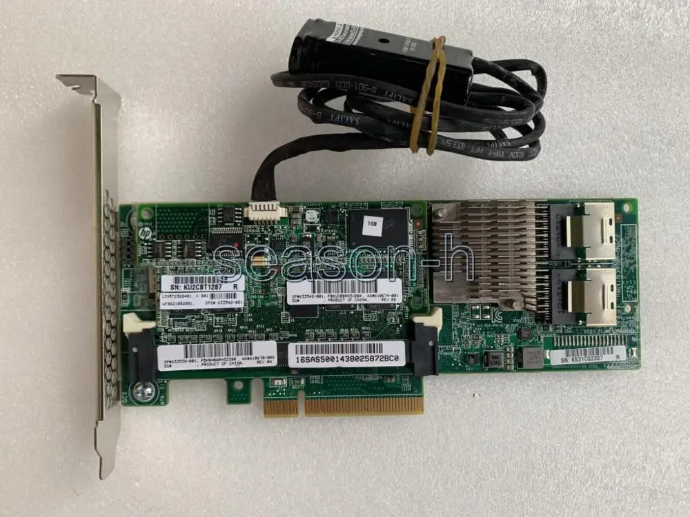 HP Smart Array P420/1 ГБ FBWC 6 2 Порта SAS контроллер Raid карта + аккумулятор|Платы расширения| |