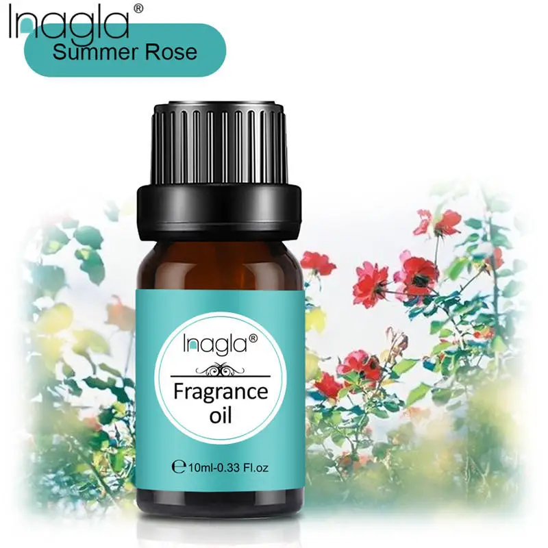 

Летнее розовое масло Inagla, 10 мл, чистое растительное фруктовое масло для ароматерапии, диффузоры, лимонное масло вербены