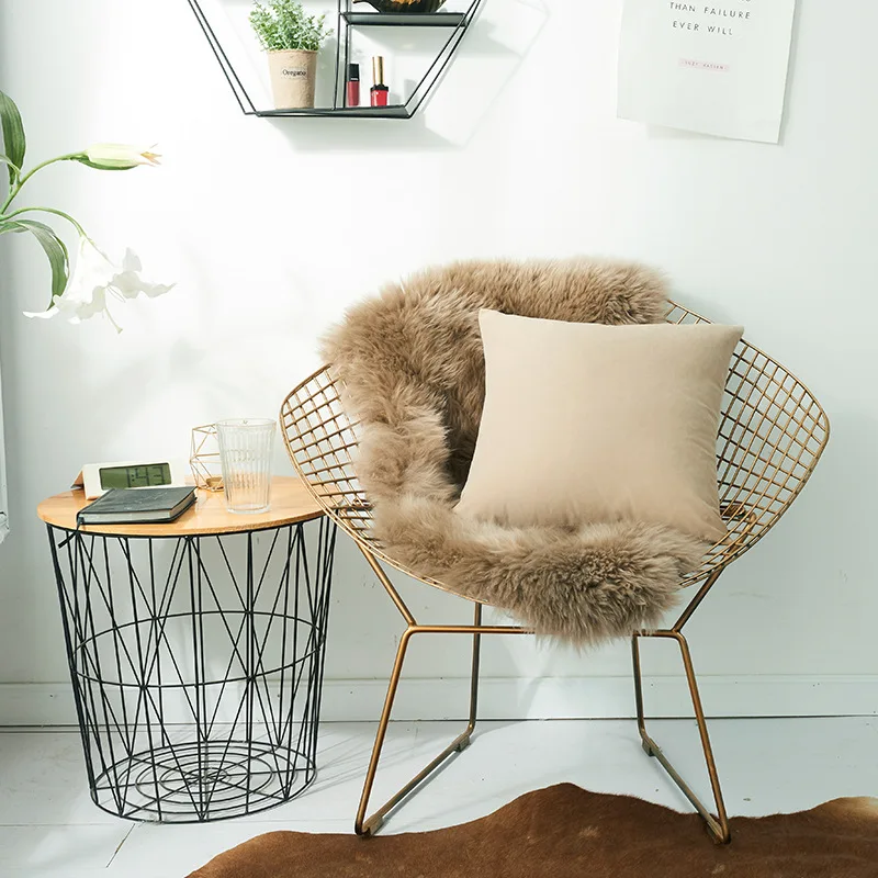 

Pure Color Velvet Cushion Cover Home Decoration Pillow Case Living Room Office Sofa Decoration Throw Pillow Case 45x45cm 60x60cm