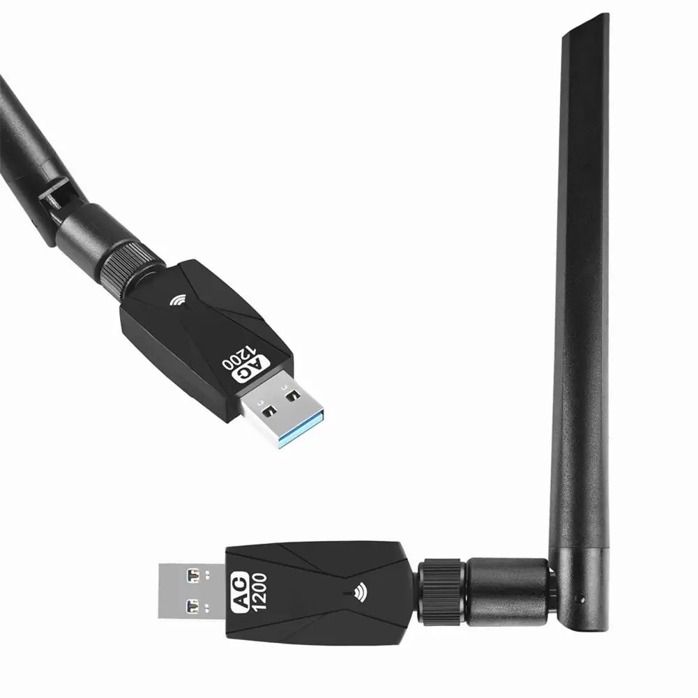 

1200mbps USB 3.0 Wifi Adapter Dual Band Network 2.4G/5G High Gain 5dbi Wifi Antenna USB3.0 Wi-fi Receiver Ethernet Network Card