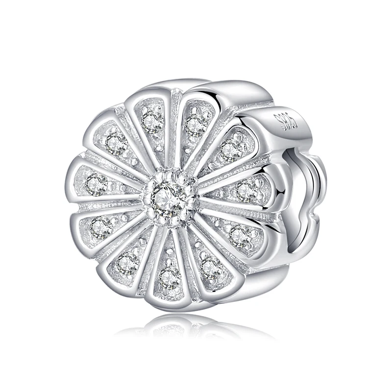 Декоративной 925 пробы серебро цветущие цветы орхидеи бусины для изготовления