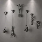 Креативная статуя для скалолазания, настенное украшение, скалолазание, мужские полимерные поделки, настенное украшение в подарок для семейвечерние, Настенный декор