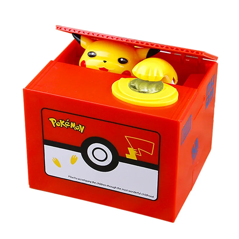 

High Quality Plastic Funny Mischief Stealing Money Box Hamster Piggy Bank Collecting Storage Toy For Kid Anime Saving Coin Pot