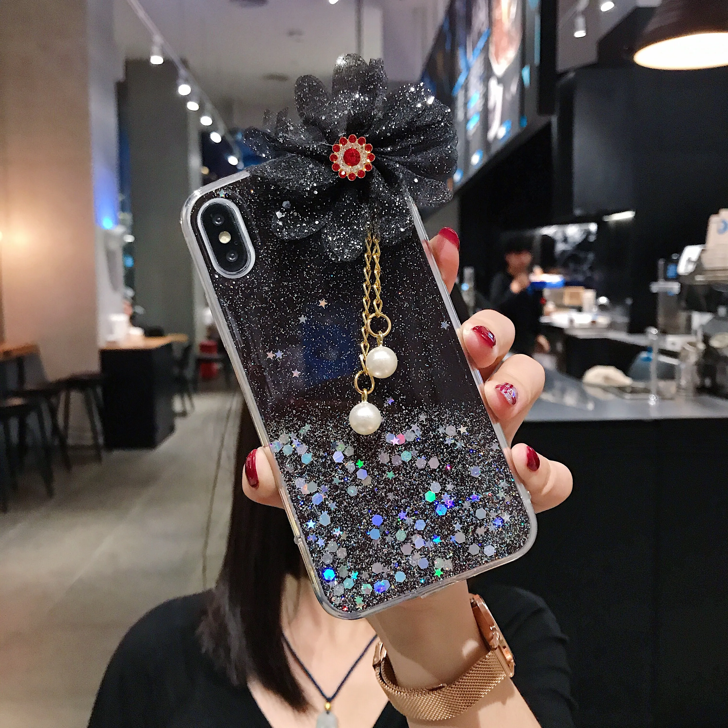 Блестящий цветок чехол для samsung Galaxy S10 Lite A6 Plus Note 10 pro M10 M20 A10S A20S A30 A40 A50 A20E A750F