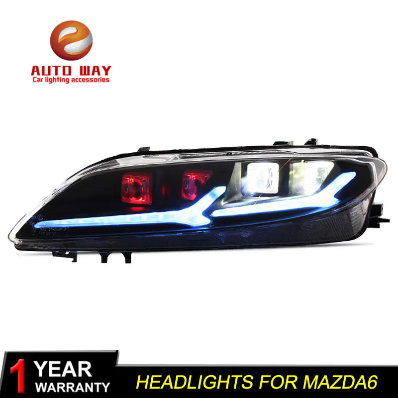 Чехол для лампы стайлинга автомобиля mazda 6 M6 светодиодный светильник s 2003 2015 mazda6