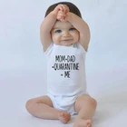 Веселый новорожденный Детский комбинезон для младенцев, для малышей, из хлопка, с короткими рукавами для мальчиков и девочек с надписью одежда из мягкой ткани с принтом, один размер для детей ясельного возраста для ползания для малышей на возраст от 0 до 24 месяцев