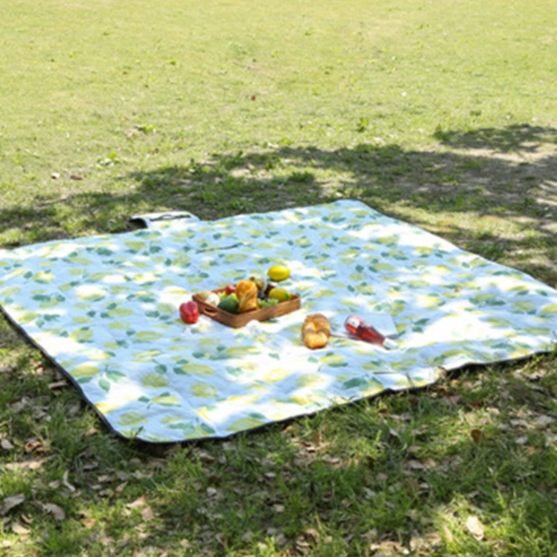 

Extra Large Waterproof Foldable Picnic Mat Cartoon Fruit Printed Thicken Padded Portable Outdoor Camping Beach Blanket