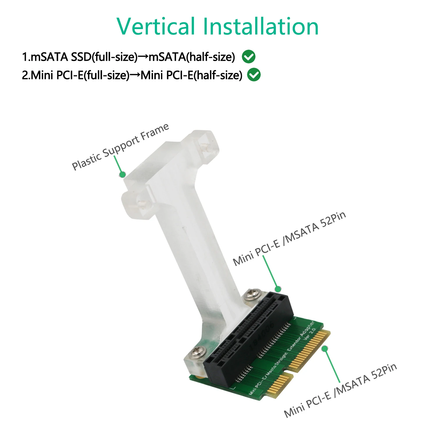 адаптер mini pci e для mini pci express адаптер msata д