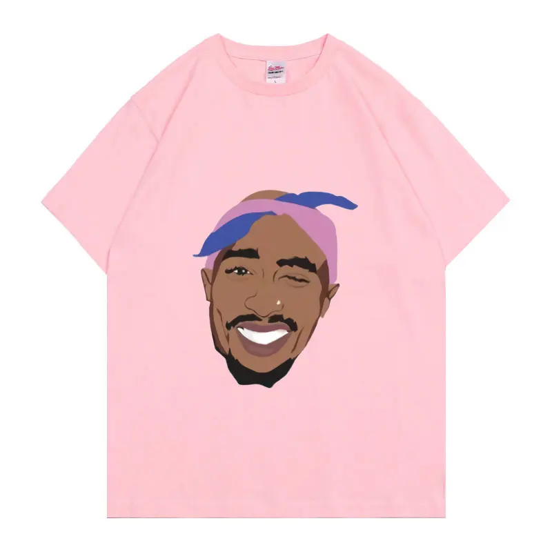 

Awesome Classic 90s 2pac Rapper Tshirt Funny Anime Print Tee Men Playboi Carti Oversized Hip-Hop T Shirts Summer Unisex T-shirt