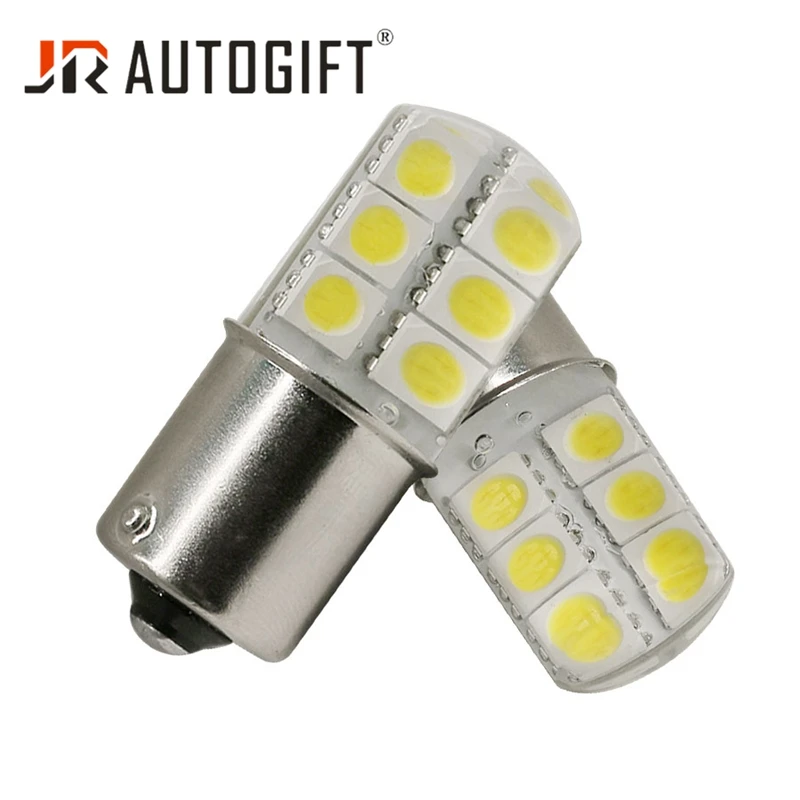 100 шт. супер яркий автомобильный Стайлинг 12В S25 5050 12 SMD 12 светодиодный 1156 1157 P21W BA15S BAY15D 12LED Кристальные огни силиконовый материал