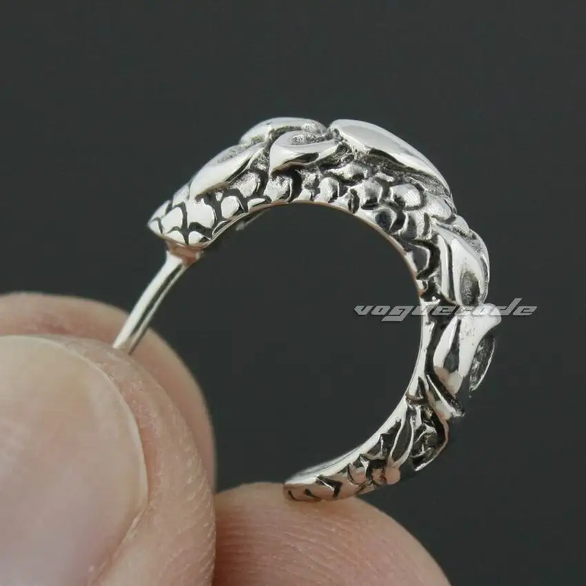 Модные серьги гвоздики из стерлингового серебра 925 пробы 8M018|earrings peacock|silver watersilver