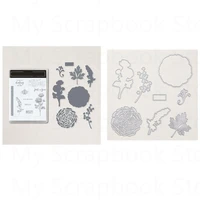 flower metal cutting dies and clear stamps stemcil for scrapbooking diary decoration card crafts embossing 2022 new arrival
