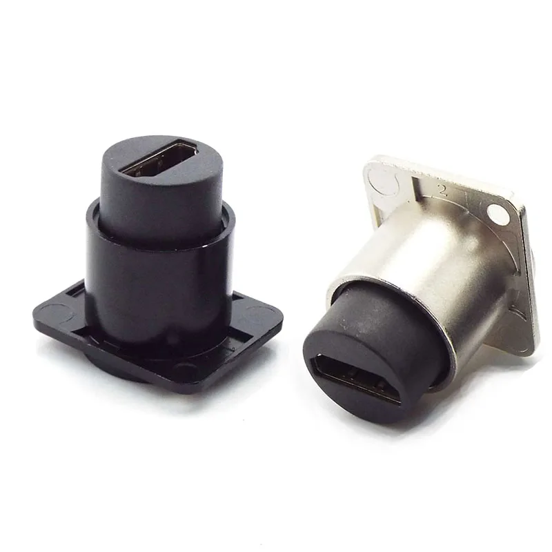 

D Type Chassis Connector D Female Socket Panel Mounted Adapter HDMI-Compatible Connector Audio Video Female jack Socket Adapter