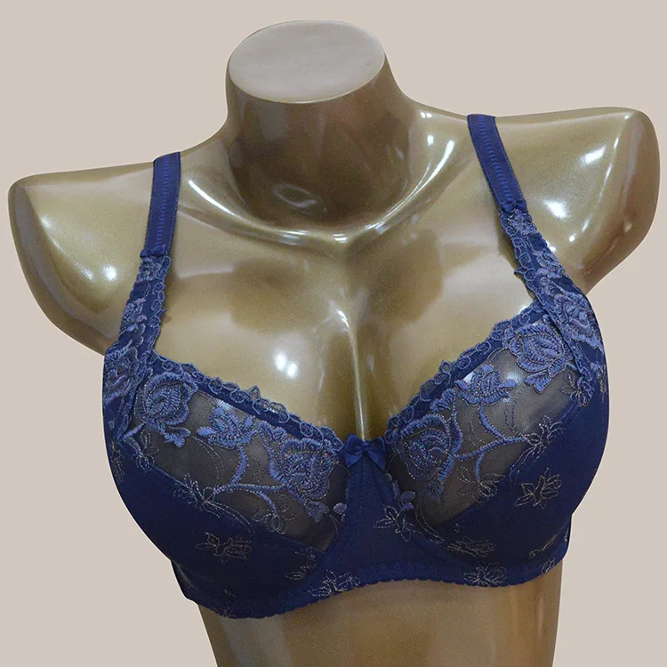 Женские кружевные бюстгальтеры с вышивкой размеры 75D-90D 75C-90C | Женская одежда