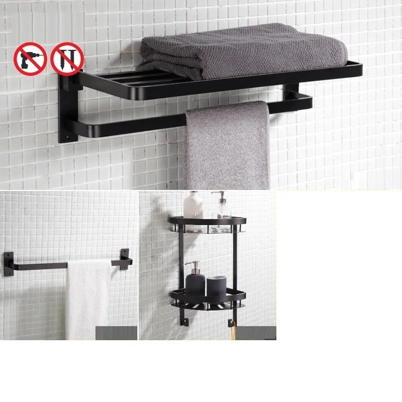 

Ducha Badezimmer Hairdryer Holder Badkamer Accessoires Meuble Shelves Shower Shelf Salle De Bain Accessories Bathroom Organizer