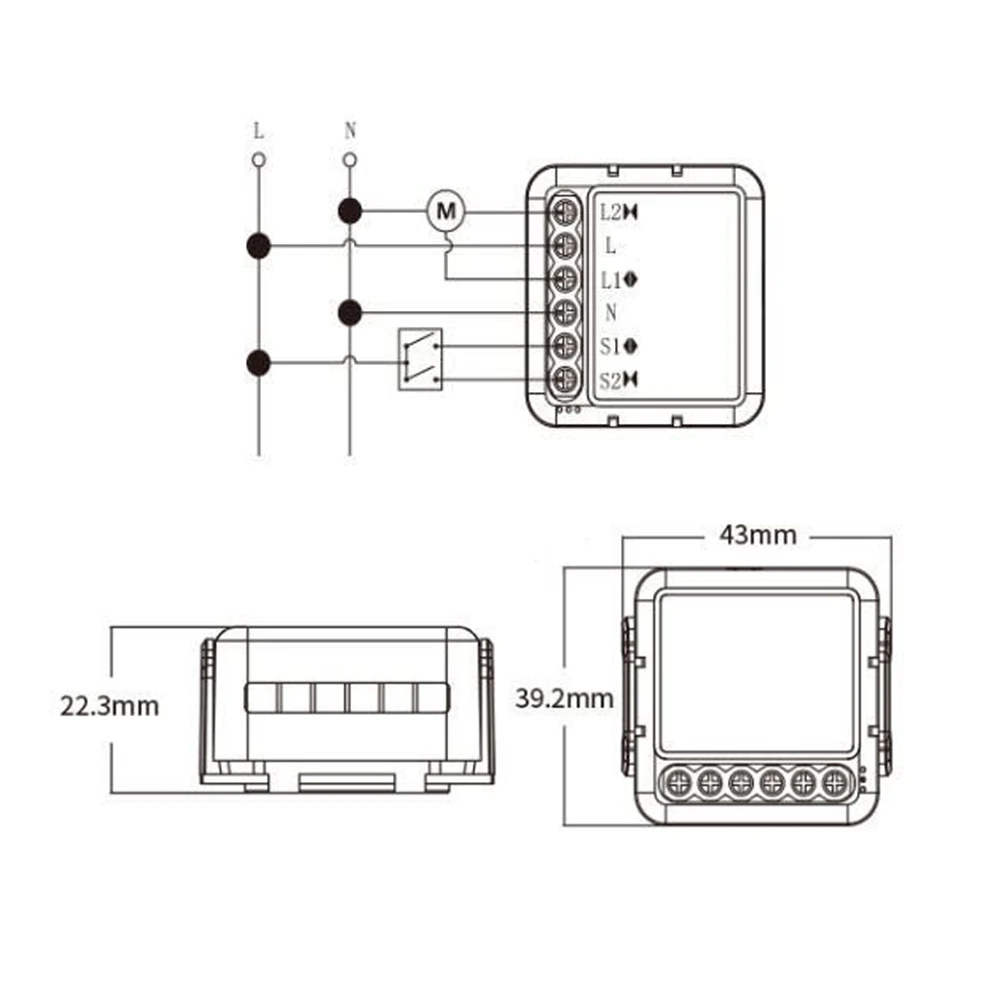 

Tuya Smart Zigbee 3.0 Curtain Switch Module for Roller Shutter Blind Motor DIY Smart Home by Google Assistant Alexa Zigbee2Mqtt