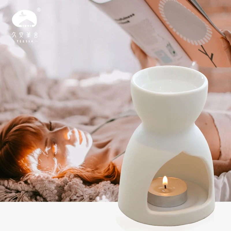 Керамическая ароматическая горелка свеча белый ночной Светильник диффузор для