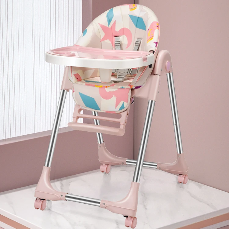 Portable baby seat baby dinner table multifunction adjustable folding chairs for children