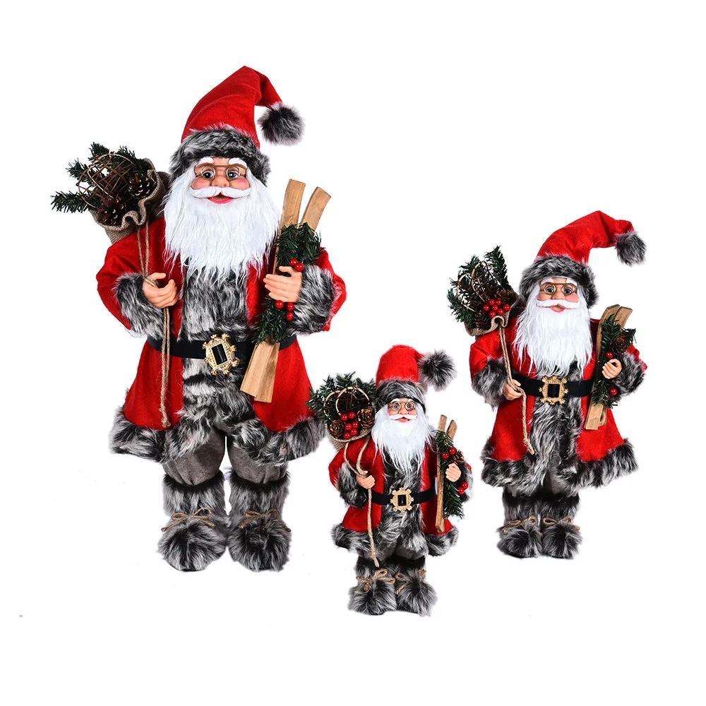 

30/45/60cm Home Big Santa Claus Doll Christmas Decorations Children New Year Gift Christmas Tree Decor Wedding Party Supplies