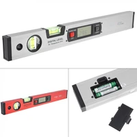400mm16 inch magnetic aluminum alloy digital display level ruler with lcd screen and 2 blisters design for building measurement