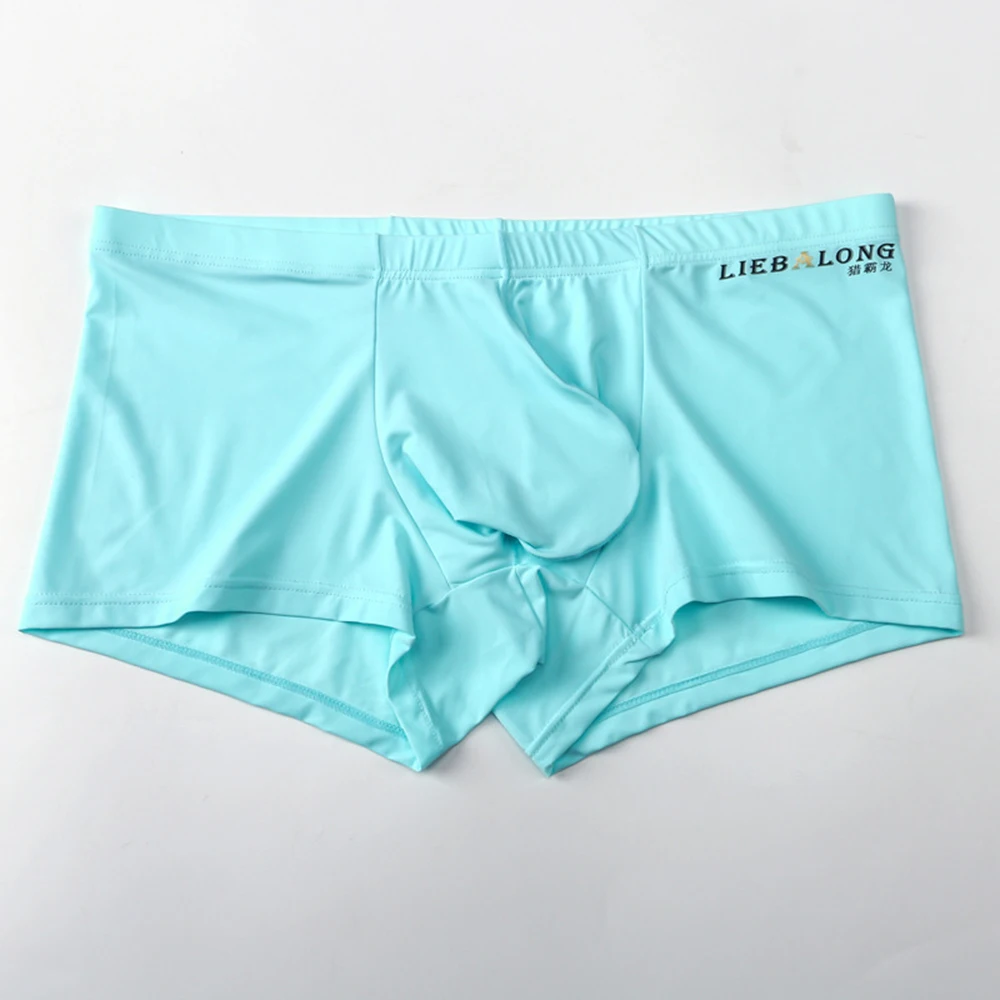 

Sexy Underwear Underpants Briefs Men's Soft Knickers Seamless Comfort U Convex Design Smooth Long Bulge Pouch Shorts Ropa