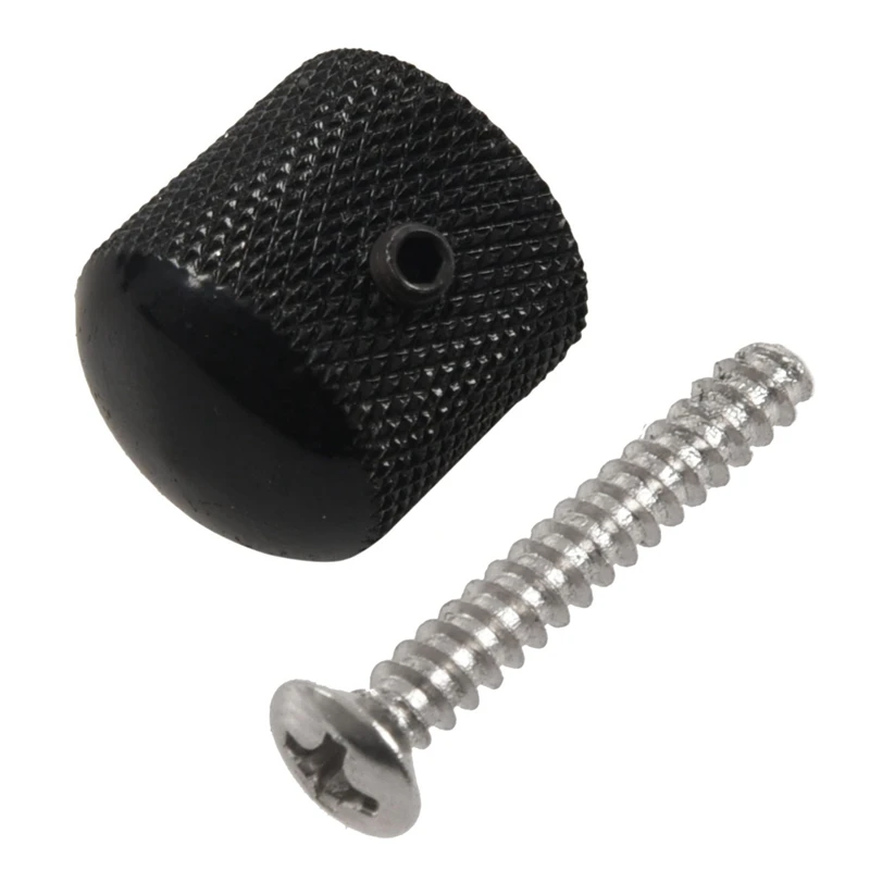 4Pcs Guitar e Control Knobs for Fender Tele Replacement Black & 50Pcs Chrome Single Coil Pickup Screws + Adjust Height Spring | Спорт и