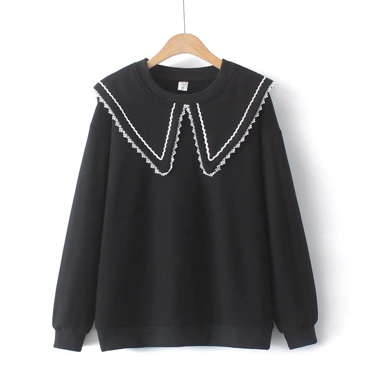 

Plus Size Sweatshirts Women Clothes Autumn Winter 2021 New Fashion Tops Sweet Long Sleeve Terry Thick Hoodies