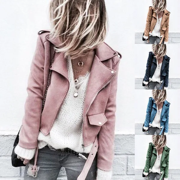

Women's New Long Sleeve Buttoned Velvet Jacket