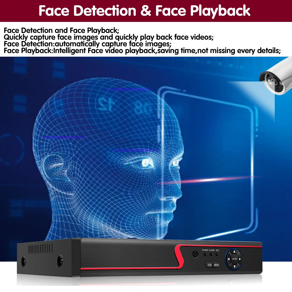 5MP 6in1 4CH HD TVI CVI AHD IP Security DVR Recorder H.265 Digital Video with Smart Motion Detection Playback for CCTV | Безопасность и