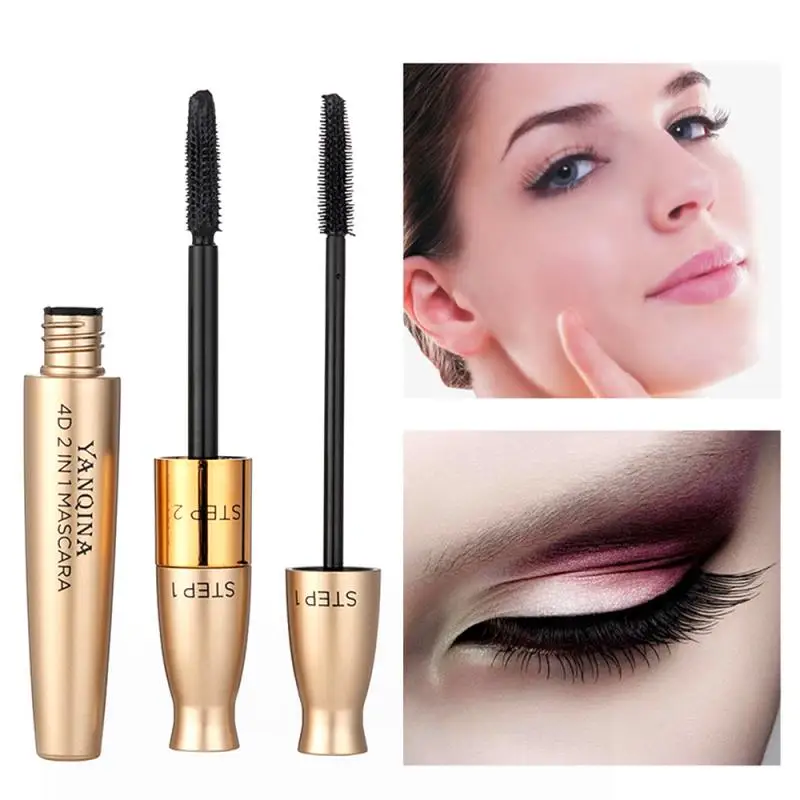 

Mascara Long Eyelash Silicone Brush Long Curling Thick Waterproof Not Rendering Cool Black Eyelash Growth Liquid