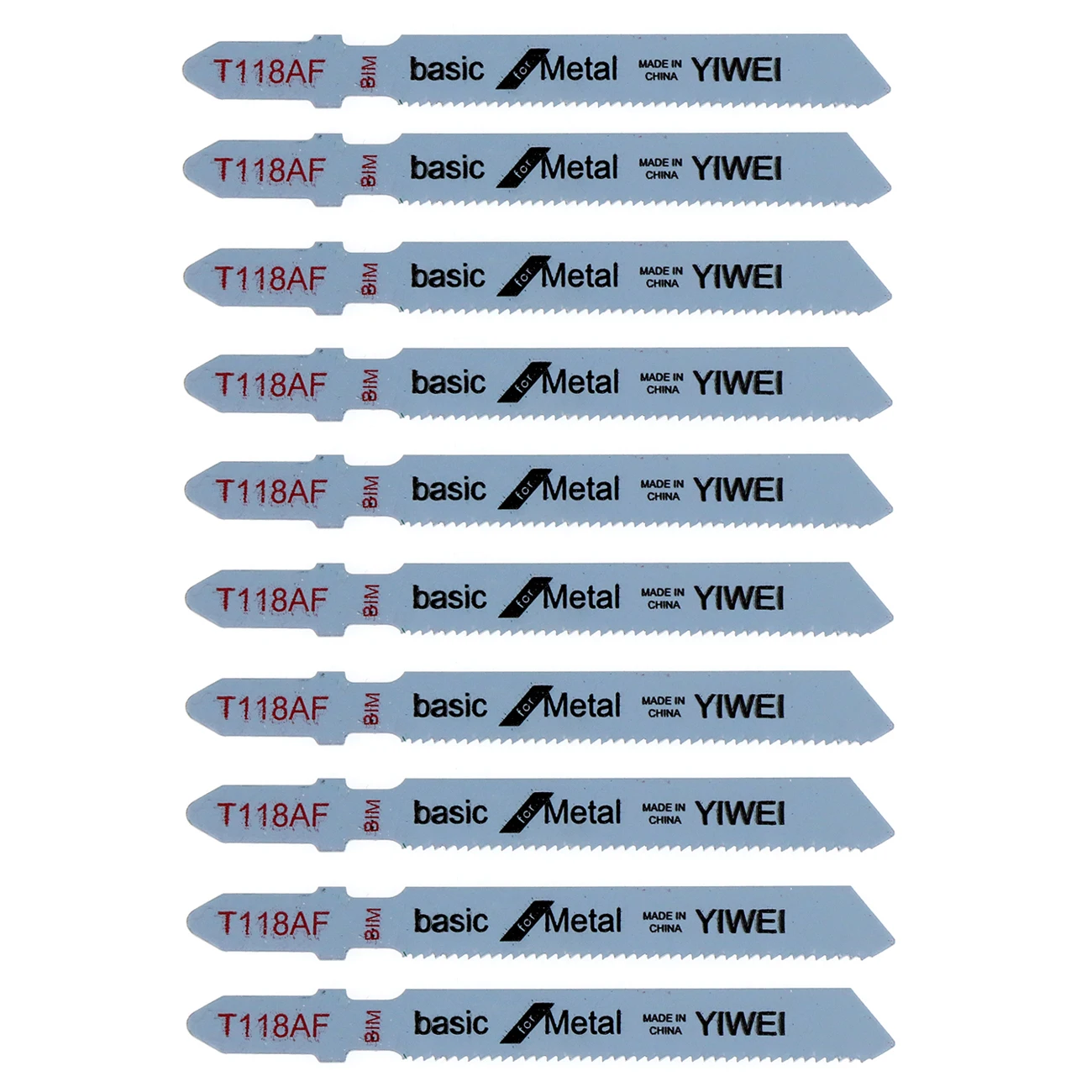 T118AF T-Shank BIM 2" Jig Saw Blades for Metal Cutting (Pack of 10) | CNC Machine Parts