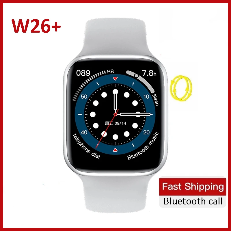 

IWO W26+ Smart Watch W26 Plus 1.75 Inch 320*385 Series 6 IPS Full Touch Screen Custom Watch Face Smartwatch Men Women PK HW22