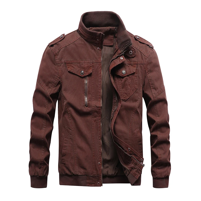 Мужская джинсовая куртка в стиле милитари винтажная приталенная куртка-бомбер