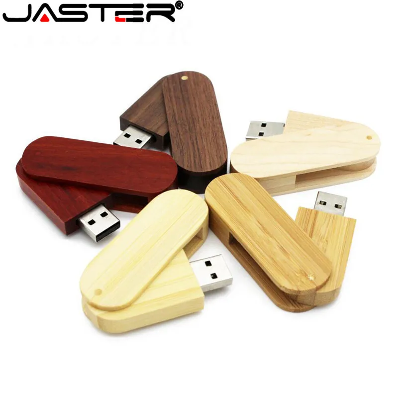 Usb флеш накопитель JASTER сделанный на заказ деревянный бамбук орех логотип 4 ГБ 8 16 32