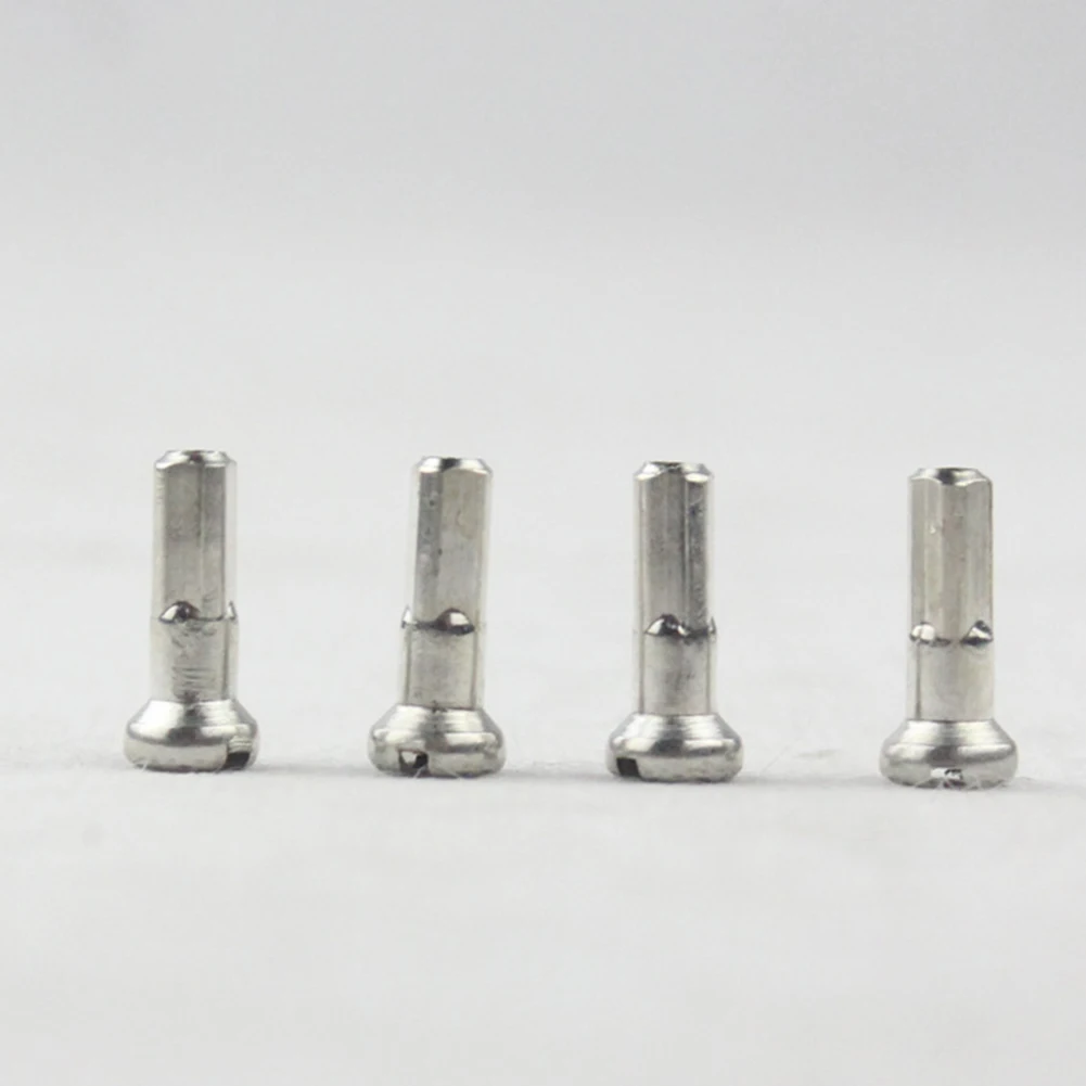 

12mm Cycling Bike Spoke Nipple Brass Nipples Spoke Cap Bike Copper Silver Spokes Part Accessories 50pcs
