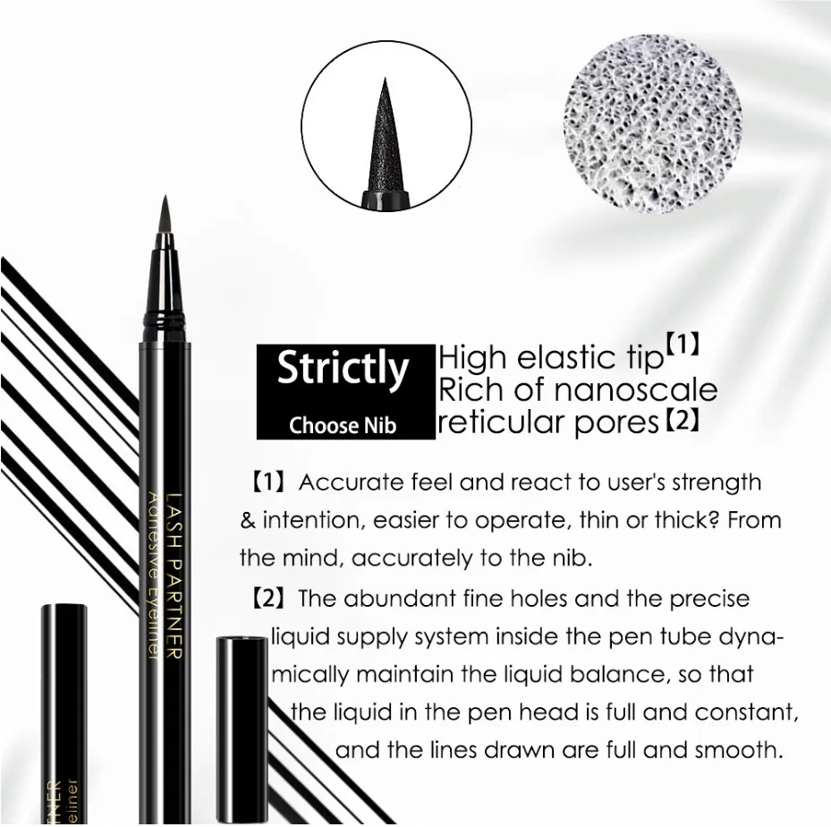 Poptone Красота макияж глаз жидкая подводка для Водонепроницаемый 24 часов длинное