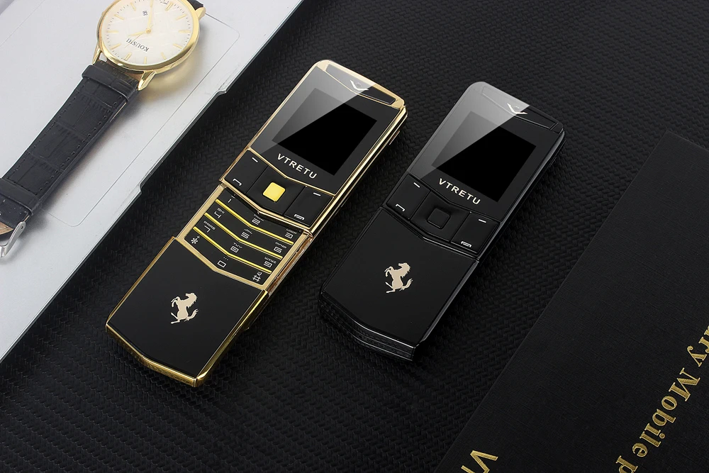 Роскошный Металлический ползунок для телефона с двумя sim-картами Bluetooth Dialer MP3 Вибрация мобильный телефон с камерой FM