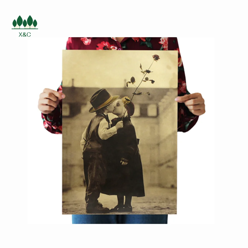 XinChen домашние фото декоративные рамки крафт бумага плакат украшение живопись Бар