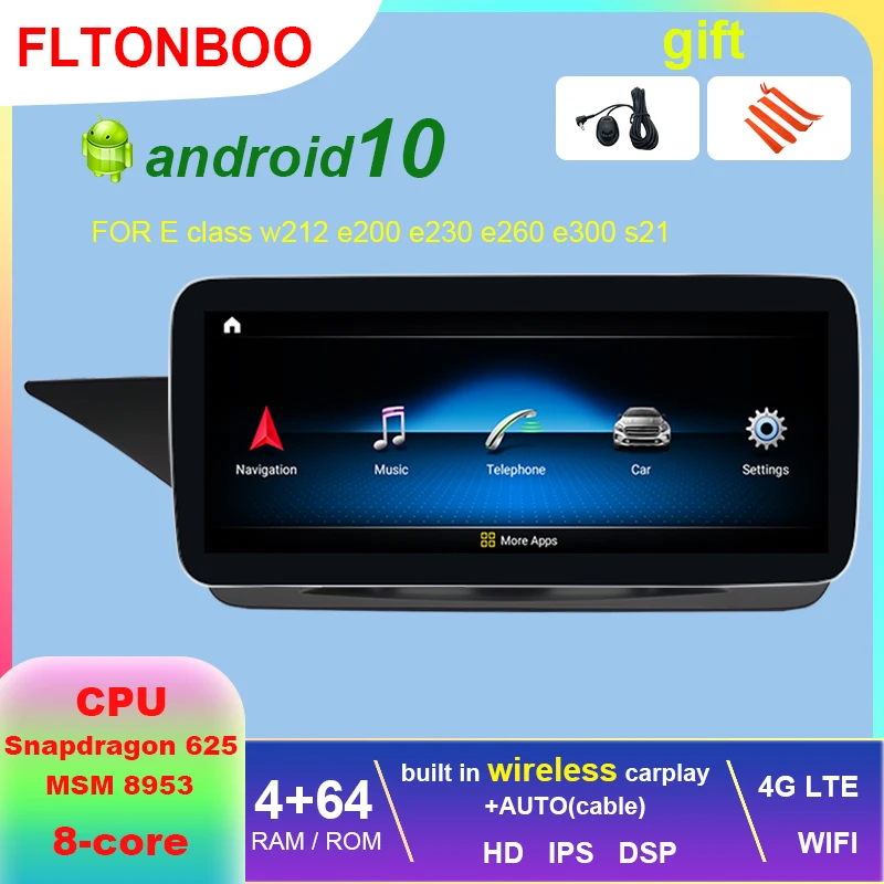 Андроид 10 автомобильный радиоприемник с навигацией GPS Автомобильный