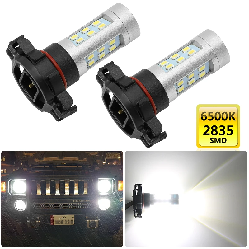 

2PCS 24W H16 H11 H8 H10 LED White Fog Light Auto Bulb Car Day Running Light DRL Lamp Xenon Headlamp Car styling Accessories