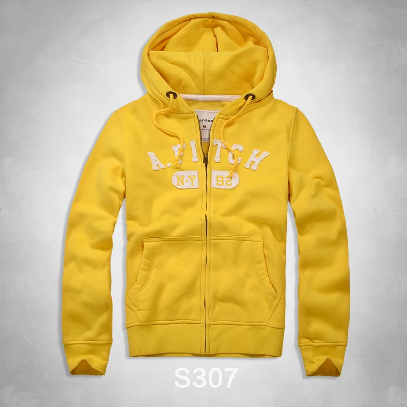 S307 yellow Повседневные мужские толстовки, осенняя однотонная армейская зеленая Черная куртка-бомбер, модная ветровка на молнии с капюшоном, тактическая Мужская толстовка Pullo - Цвет: S307 yellow