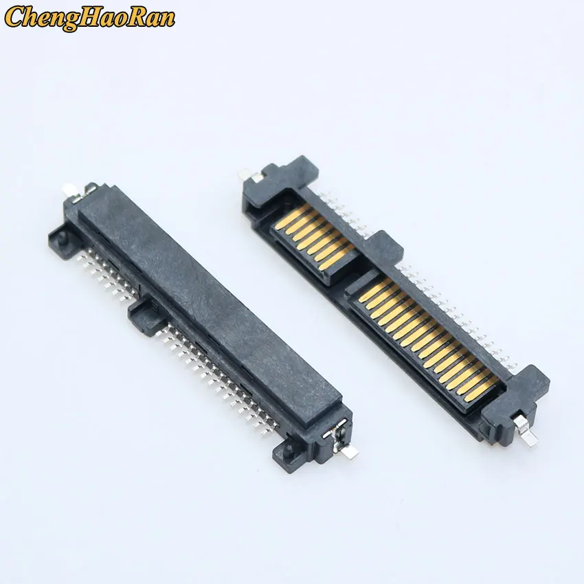 

ChengHaoRan 10PCS SATA connector male SMT 7P+15P 22Pin 7+15 Connector socket