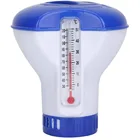 Плавающий дозатор химического хлора для бассейна, термометр, дезинфекция, автоматический аппликатор, насос, аксессуары для бассейна