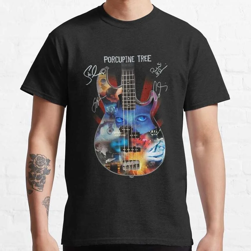 

Vespa Men t shirt Porcupine Tree Rock Band Guitar Signature Women t-shirts