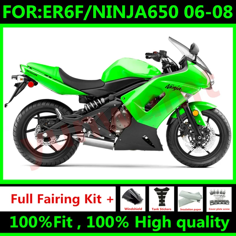Форма для литья под давлением мотоцикла 100% Обтекатели Kawasaki ER-6F 2006 2008 Abs ER6F 08 07 06