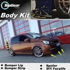 Бампер для Hyundai Getz Prime Click TB Brisa Inokom, передний спойлер, дефлектор для тюнинга автомобиля, вид корпуса, юбка в полоску