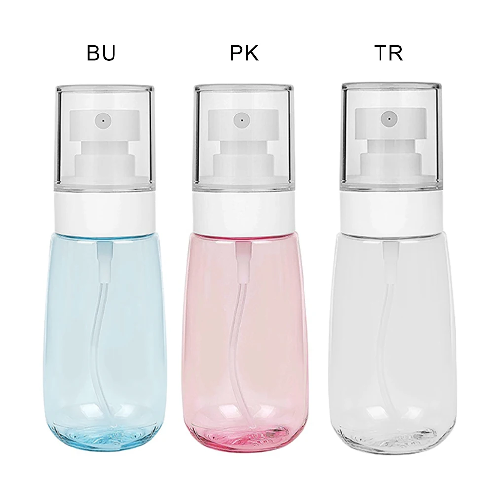 

Refillable Travel Clear Container With Air Press Pump 60ml/2oz Plastic Empty Makeup Water Bottles Sprayer Liquid Storage Bottle